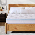 Dyonery 3" Cooling Memory Foam Mattress Topper – Dual Layer Gel & Plush, Deep Pocket, Back Pain Relief, Queen & Full