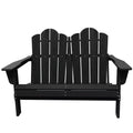 Hyleory 2-Seater Adirondack Chair , Soft Double Chair, Foldable Balcony Cloud Chair, Weather Resistant