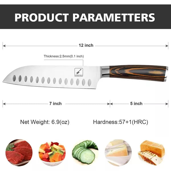 imarku Chef Knife - Pro Kitchen Knife 8 Inch Chef's Knives Japanese SUS440A Stainless Steel Sharp Paring Knife with Ergonomic Handle