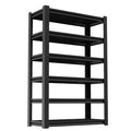 Munora 82"H x 48"W x 18"D 6-Tier Garage Storage Rack - 3000 lb Capacity Heavy Duty Steel Shelving Unit, Adjustable Industrial Shelves, Black
