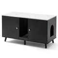 JanflyHome Cat Litter Box Enclosure, 42.5" Hidden Cat Litter Box Enclosure Furniture for Indoor, 42.5 * 19.6 * 23.8 In, Black