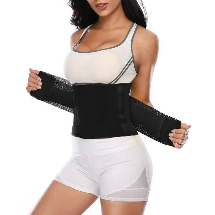 MANIFIQUE Waist Trainer Belt for Women Man  Waist Trimmer Ab Belt  Tummy Control Body Shaper