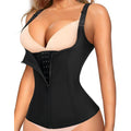 MANIFIQUE Waist Trainer for Women Corset Tops Tummy Control Shapewear Sport Girdle Workout Black Vest