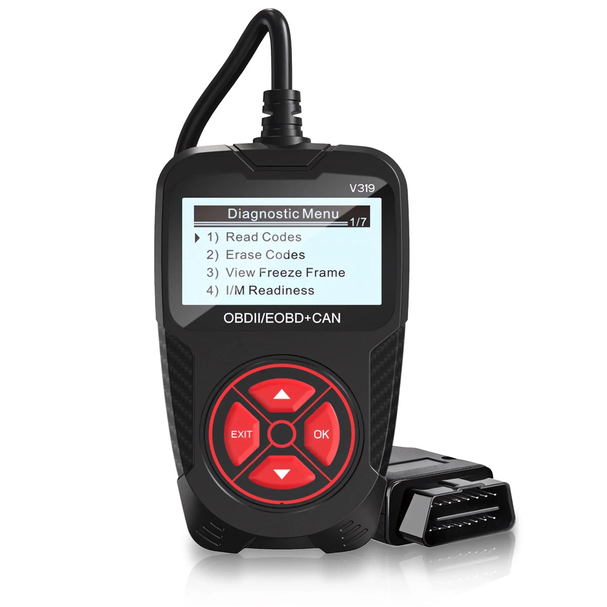 OBD2 Scanner Diagnostic Tool, Car Code Reader for Cars and Trucks for Quick Retrieval of Error Codes, Check Engine Code Reader for All OBD II Vehicles since 1996