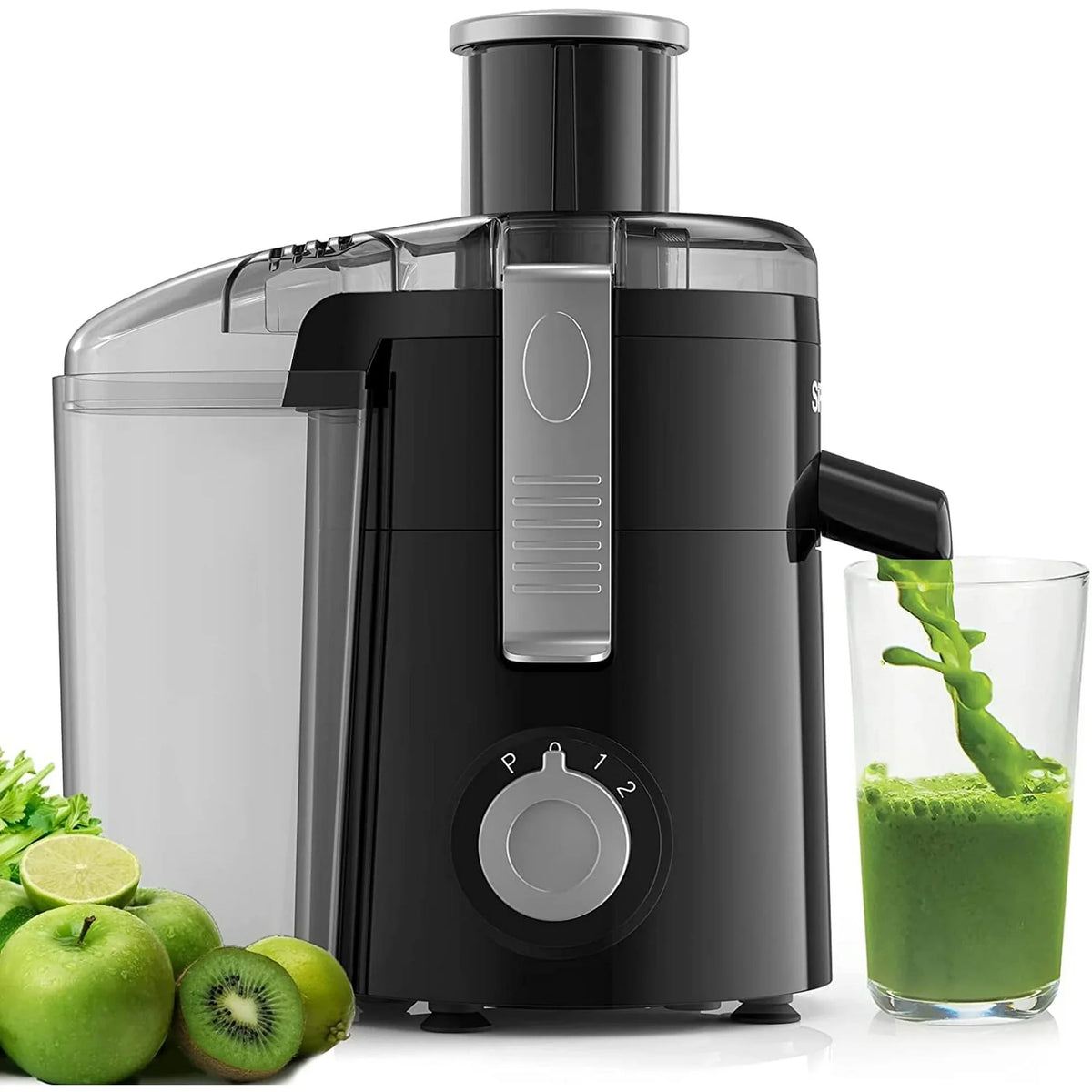 SIFENE 500 W 50 oz 3 Speed Centrifugal Juicer, Black
