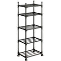 SUSUZI 5 Tier Storage Rack Shelf, Standing Storage Shelving Units for Kitchen Laundry Pantry
