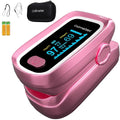 SUWU Oximeter, SpO2 Pulse Oximeter, 4 Data Pulse Oximeter with Respiration, Respiration Rate Monitor, Pulse Oximeter with Bag, and Lanyard (Pink)
