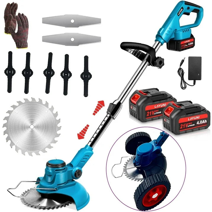 Susuzi Cordless Electric Weed Wacker, 21 V, Extendable String Trimmer