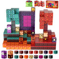 Ucradle 108 Pieces Magnetic Blocks, Build Mine Magnet World Set, Magnetic Tiles Building Toys for Kids, STEM Certified | Ages Children to Adult 3+