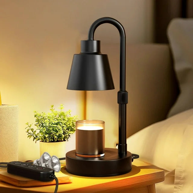 Fimilo Candle Warmer Lamp with Timer and Dimmer - Electric Candle Lamp Warmer with 2 Bulbs for Jar Candles - Present for Mom Mother's Day Christmas Home Decor