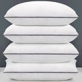 Weituo Standard Size Bed Pillows for Adult,4 Pack Great Support Luxury Hotel Pillows for Side,Stomach and Back Sleepers.