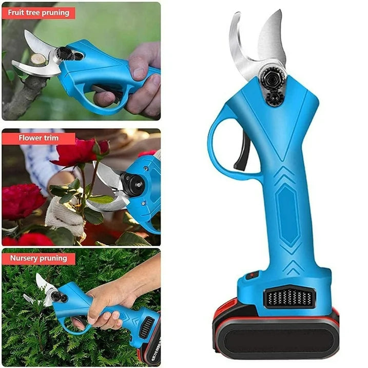 Susuzi Electric Pruning Shears 1.4 inch Cutting Diameter Cordless Electric Pruning with Rechargeable 4 Ah Lithium Battery